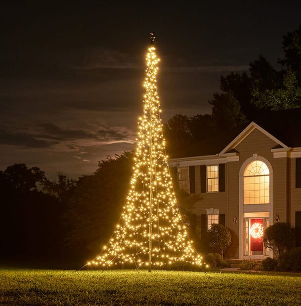 Flagpole Christmas Tree Lights