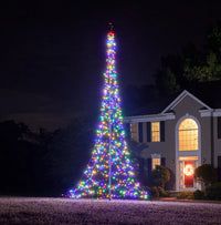 Flagpole Christmas Tree Lights